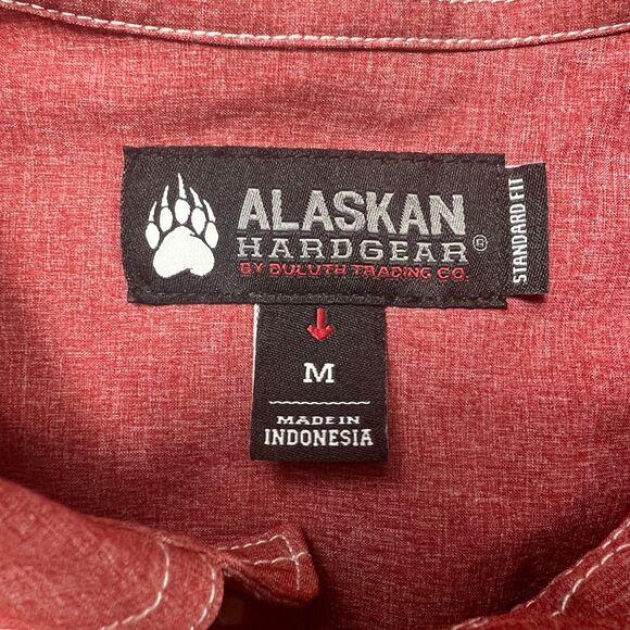 Duluth Alaskan Hardgear Shirt Mens Medium Red Bush Pilot Outdoor Camp Active - Picture 3 of 10
